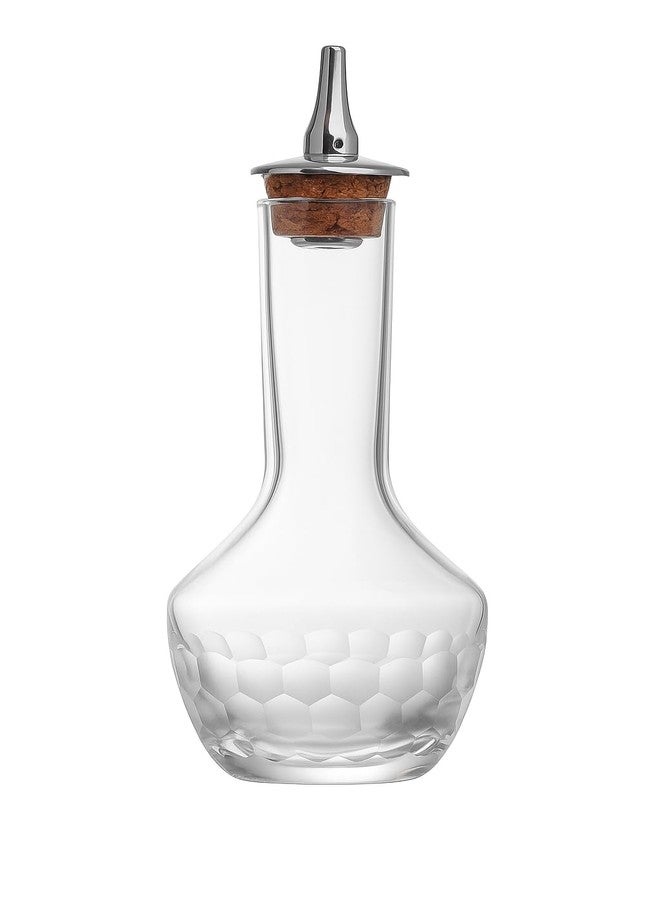 Amehla Cocktail Bitters Bottle - Handblown Bitters Bottle with Honeycomb Hand-Etched Design, 3oz Capacity, Dasher Lid - Perfect for Craft Cocktails & Bartending Essentials (3) - Image 1